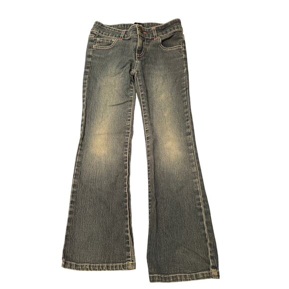 VGUC Faded Glory Kid's Jeans Cotton/Polyester/Spandex Pocket Embroidery Size 6 - Picture 1 of 4